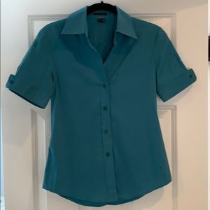 Theory Turquoise Blouse
